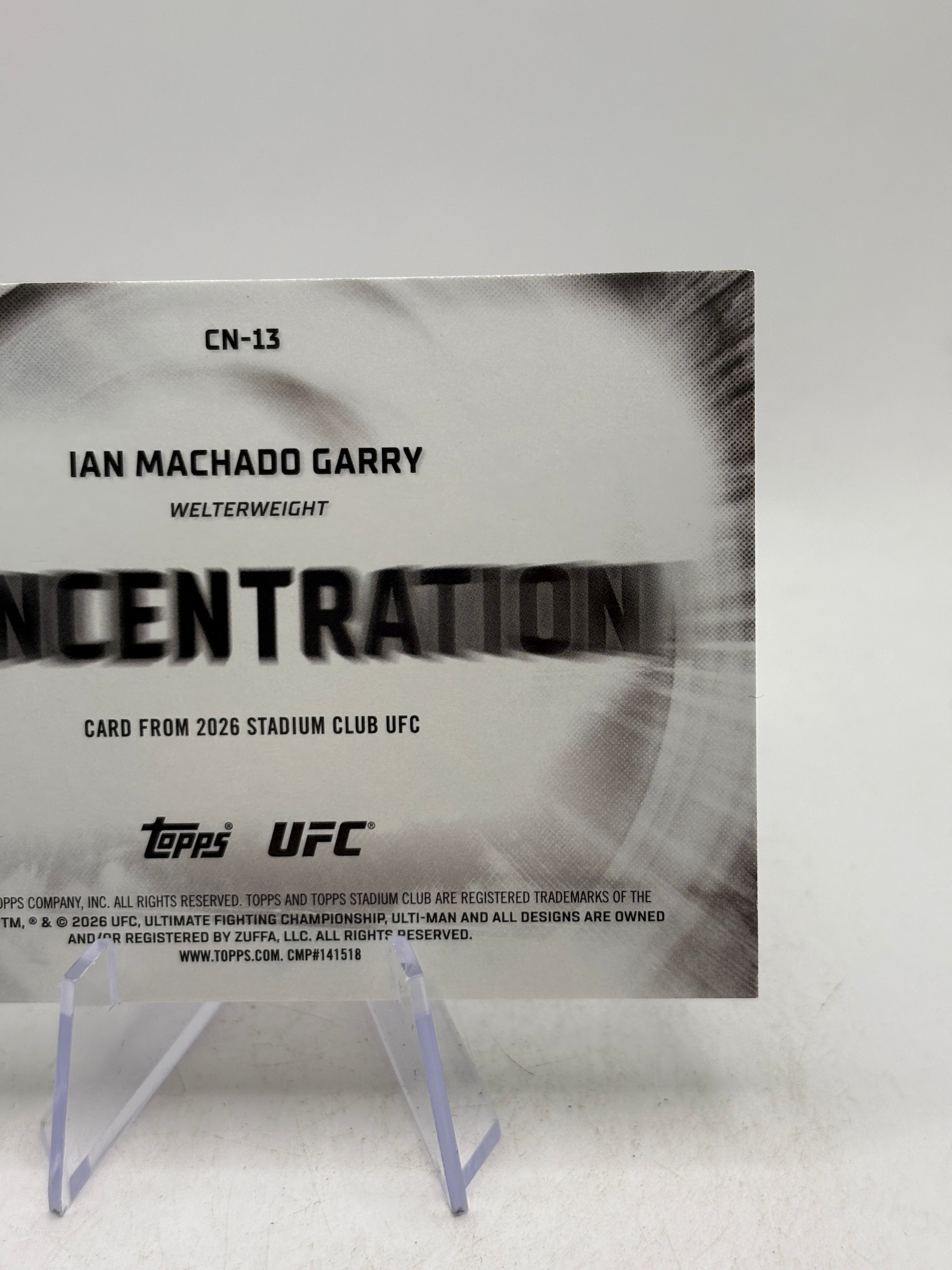 Topps Stadium Club Concentration - Ian Machado Garry Blue /99